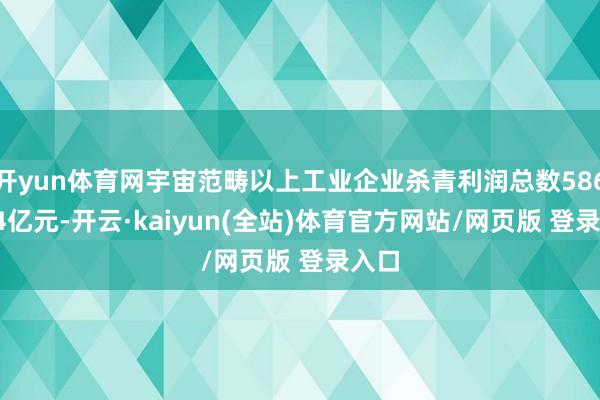 开yun体育网宇宙范畴以上工业企业杀青利润总数58680.4亿元-开云·kaiyun(全站)体育官方网站/网页版 登录入口